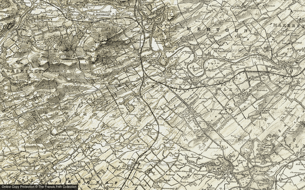 Old Map of Charlesfield, 1901-1904 in 1901-1904