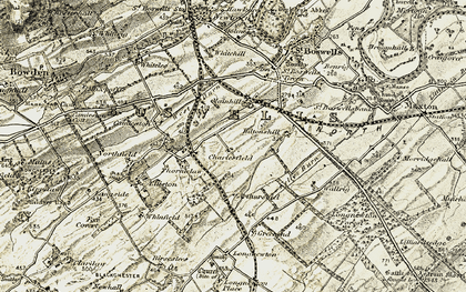 Old map of Charlesfield in 1901-1904