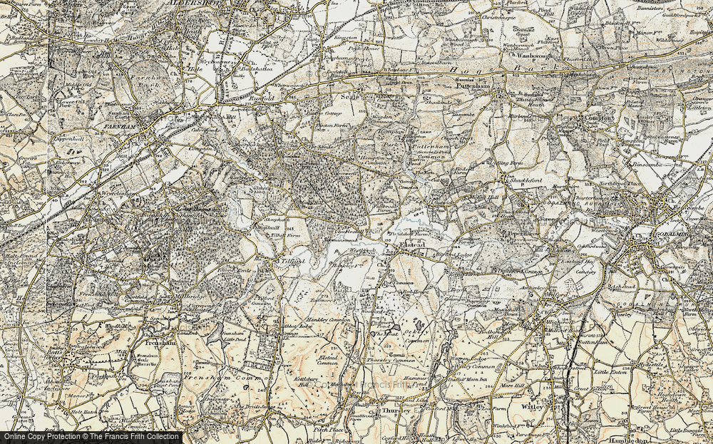 Old Map of Historic Map covering Westbrook in 1897-1909