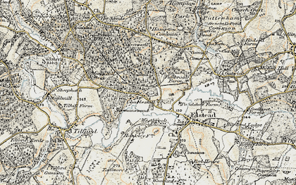 Old map of Charleshill in 1897-1909