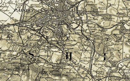 Old map of Charleston in 1905-1906