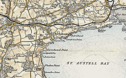 Old map of Charlestown in 1900