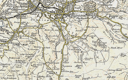 Old map of Whiteley Nab in 1903