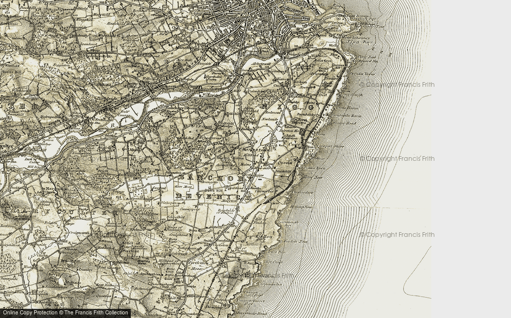 Old Map of Charlestown, 1908-1909 in 1908-1909