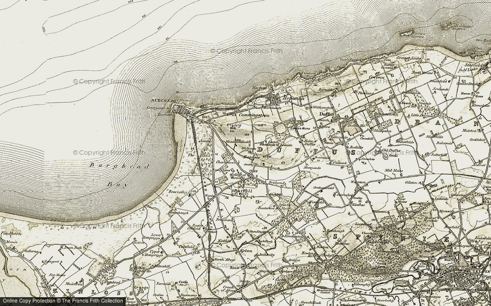 Old Map of Charlestown, 1910-1911 in 1910-1911