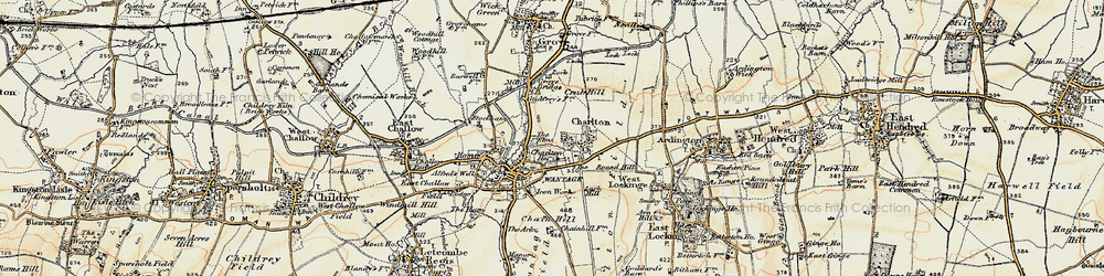 Old map of Charlton in 1897-1899