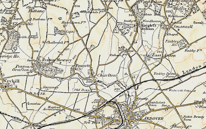 Old map of Charlton in 1897-1900