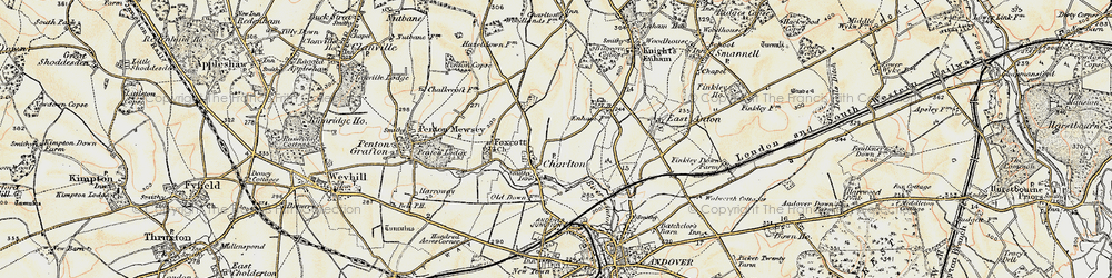 Old map of Charlton in 1897-1900