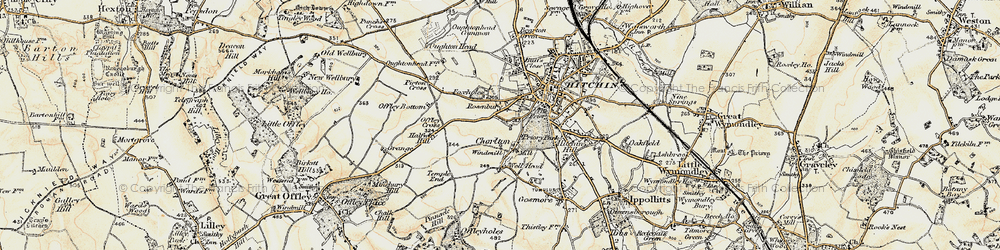 Old map of Charlton in 1898-1899