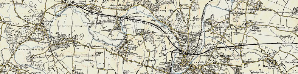 Old map of Charlton in 1899-1901