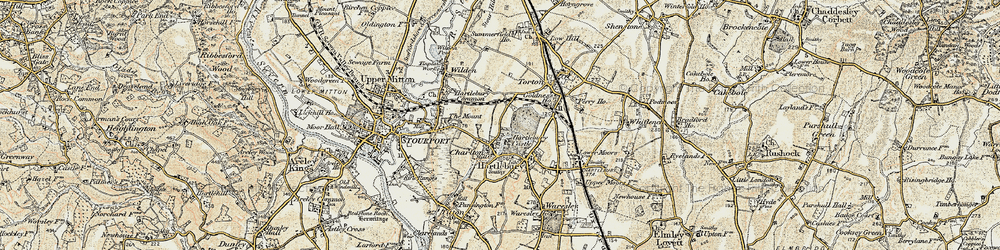 Old map of Charlton in 1901-1902