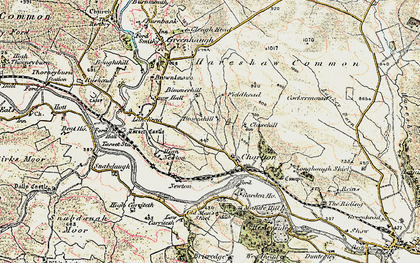 Old map of Lankey Burn in 1901-1904