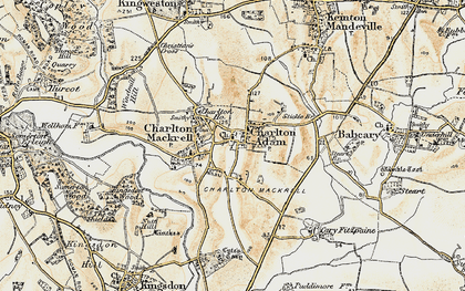 Old map of Charlton Adam in 1899