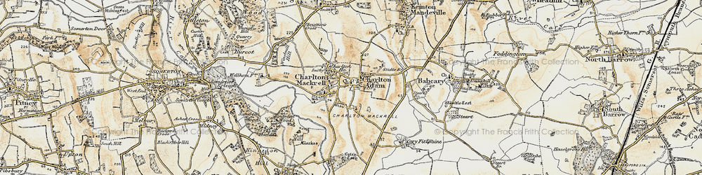 Old map of Charlton Adam in 1899