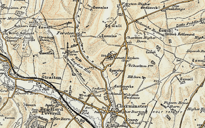 Old map of Wolfeton Clump in 1899