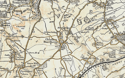 Old map of Charlton Horethorne in 1899