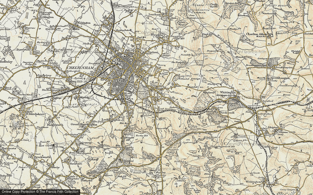 Old Map of Charlton Kings, 1898-1900 in 1898-1900