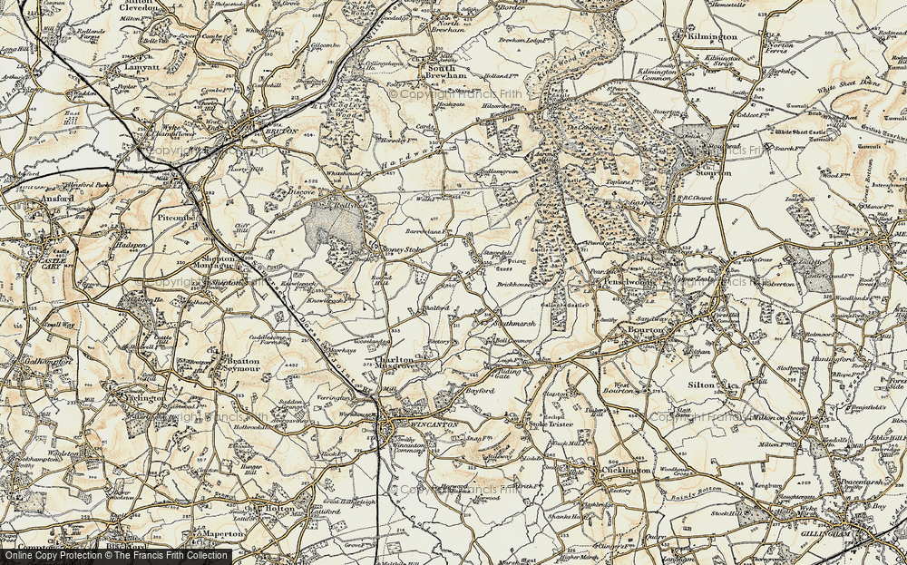 Old Map of Charlton Musgrove, 1897-1899 in 1897-1899