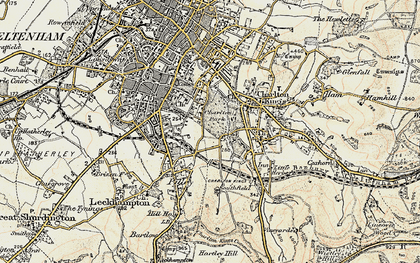 Old map of Charlton Park in 1898-1900