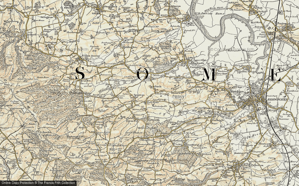 Old Map of Historic Map covering Ashford Resr in 1898-1900