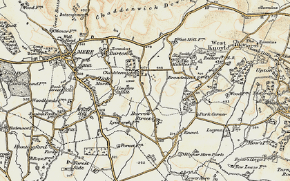 Old map of Charnage in 1897-1899