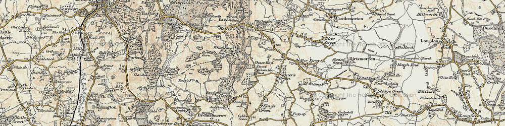 Old map of Chase End Street in 1899-1901