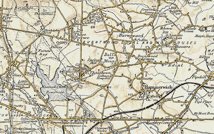 Old map of Chasetown in 1902