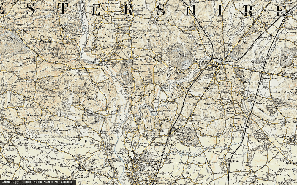 Old Map of Chatley, 1899-1902 in 1899-1902