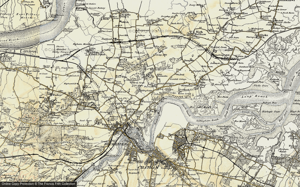 Old Map of Chattenden, 1897-1898 in 1897-1898