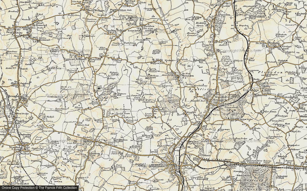 Old Map of Chatter End, 1898-1899 in 1898-1899