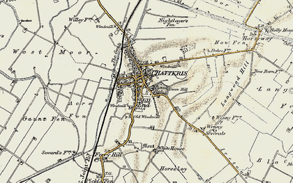 Old map of Chatteris in 1901