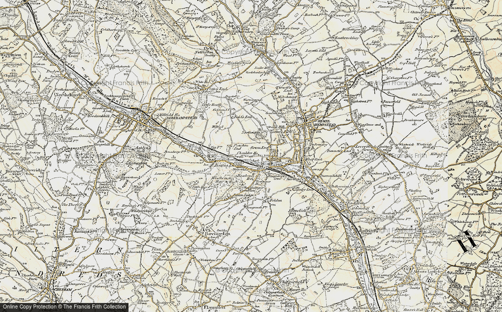 Old Map of Chaulden, 1898 in 1898