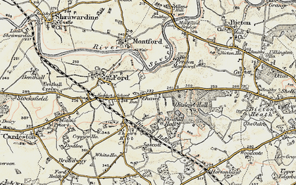 Old map of Chavel in 1902