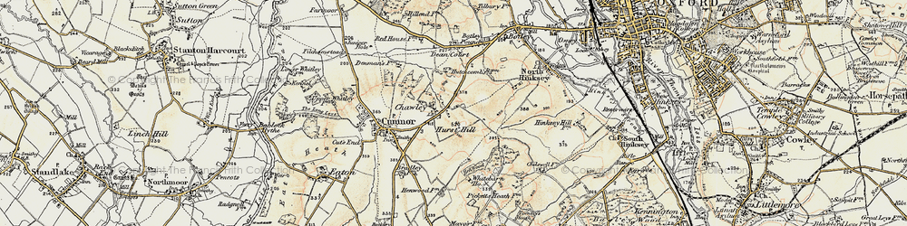 Old map of Whitebarn in 1897-1899