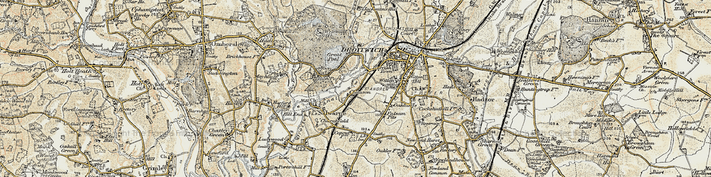 Old map of Chawson in 1899-1902
