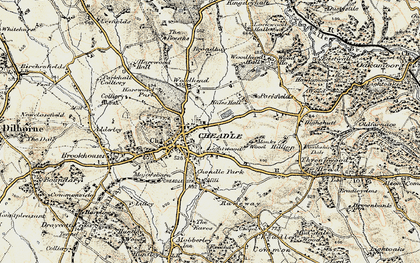 Old map of Cheadle in 1902