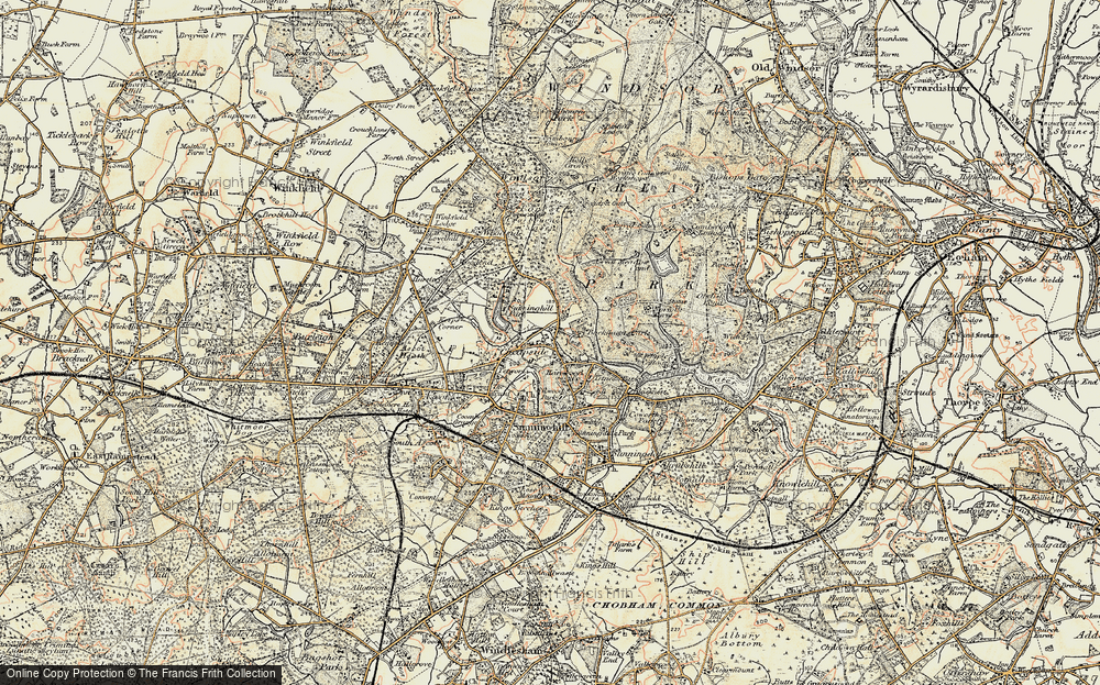 Old Map of Cheapside, 1897-1909 in 1897-1909