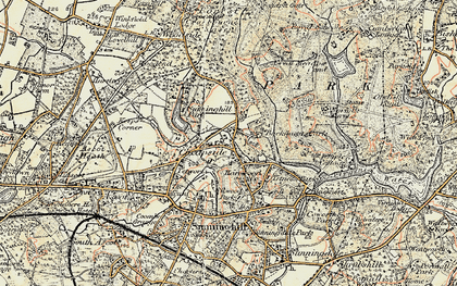 Old map of Cheapside in 1897-1909