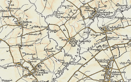 Old map of Chearsley in 1898