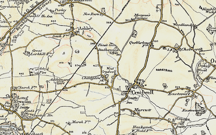 Old map of Chedglow in 1898-1899