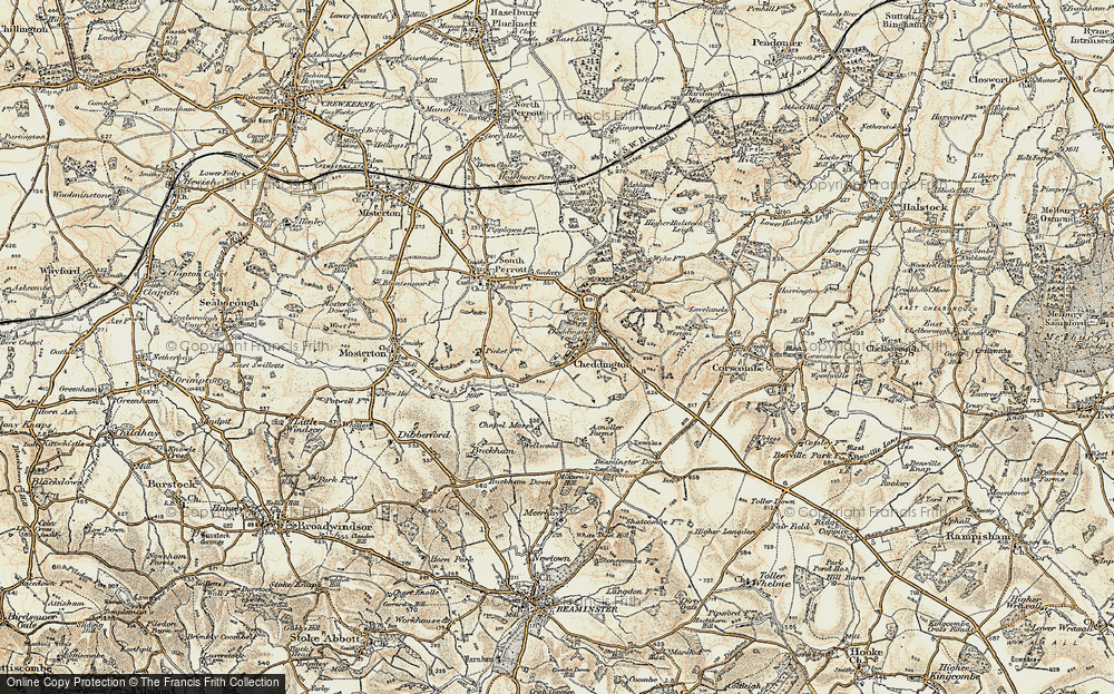 Old Map of Chedington, 1898-1899 in 1898-1899