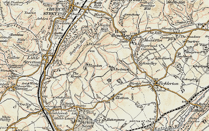 Old map of Chelmick in 1902-1903