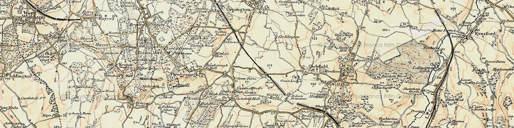 Old map of Chelsfield in 1897-1902