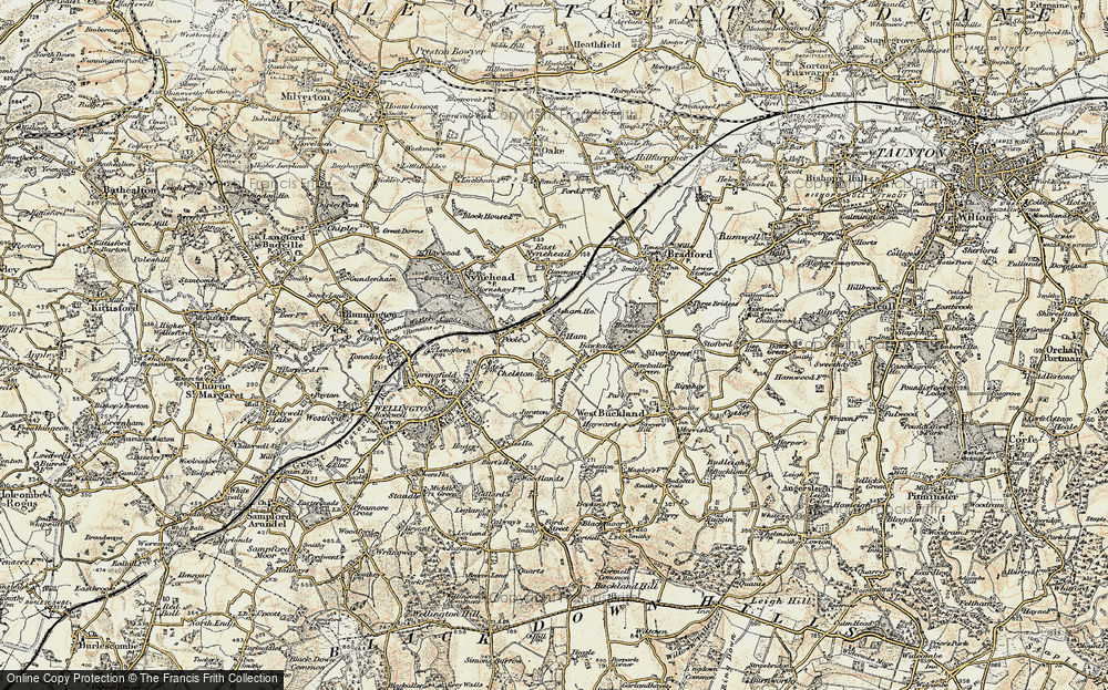 Old Map of Chelston, 1898-1900 in 1898-1900