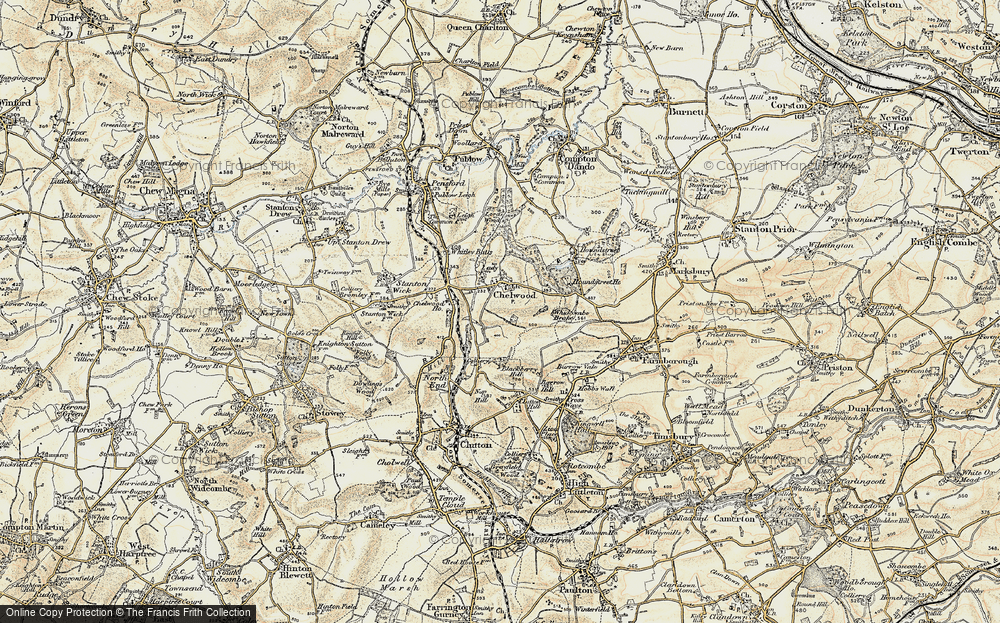 Old Map of Chelwood, 1899 in 1899