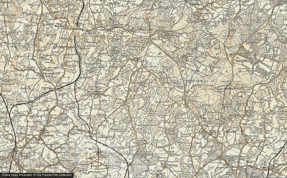 Old Map of Chelwood Common, 1898 in 1898