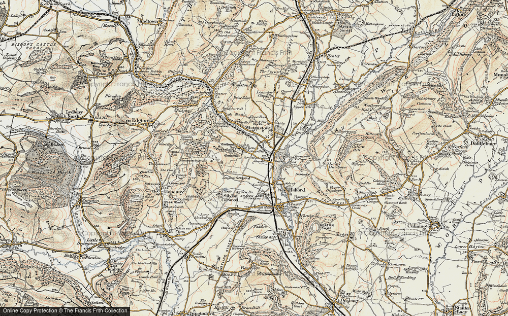 Old Map of Cheney Longville, 1901-1903 in 1901-1903