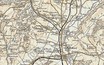 Old map of Cheney Longville in 1901-1903