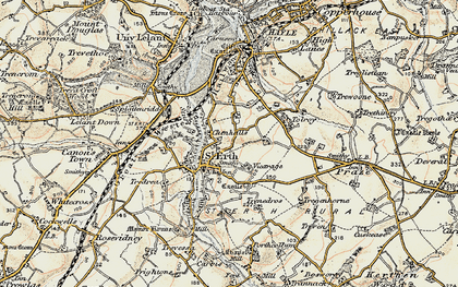 Old map of Chenhalls in 1900
