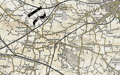 Old map of Chequerbent in 1903